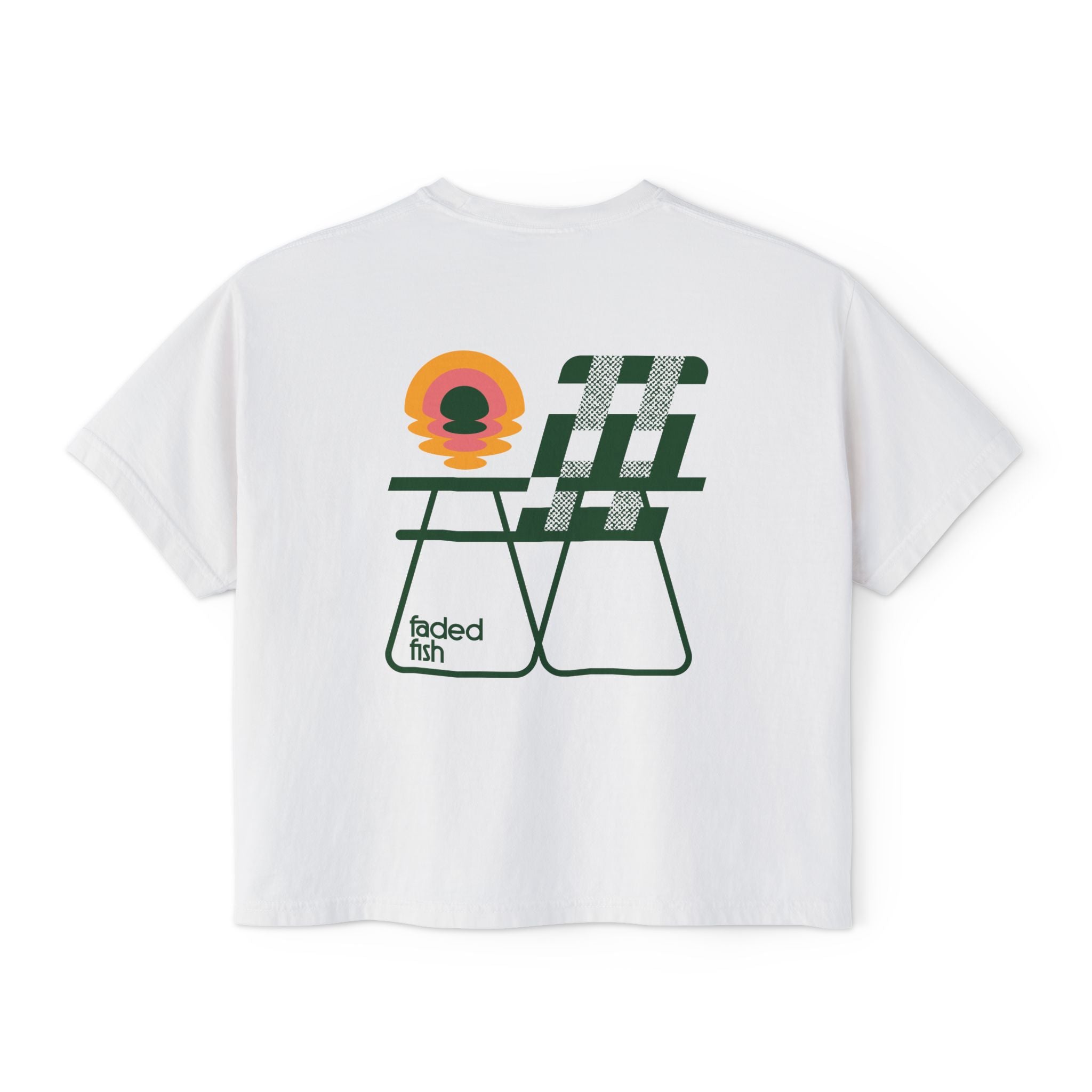 Faded Fish Coastal Recline Boxy Tee