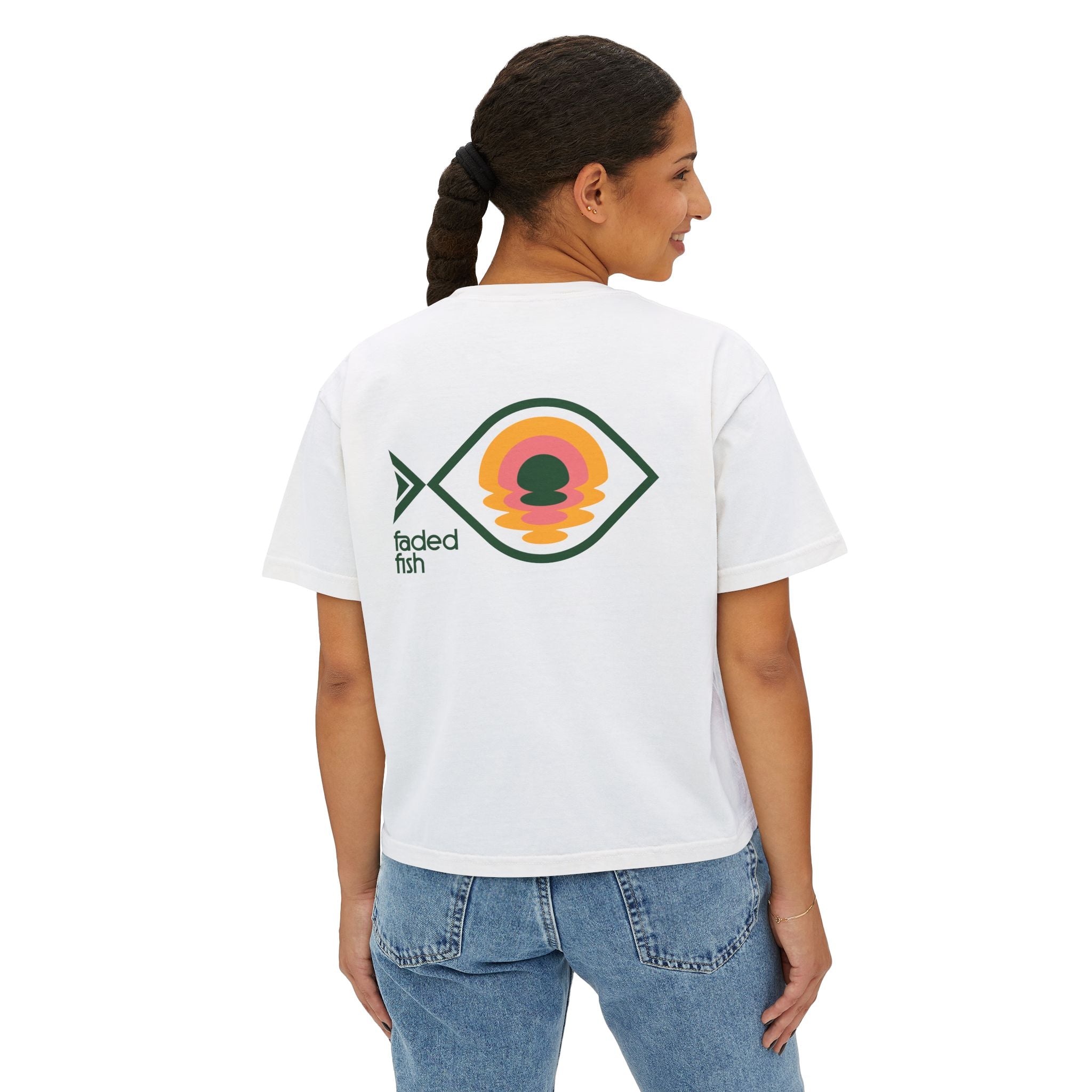 Faded Fish Horizon Fish Boxy Tee