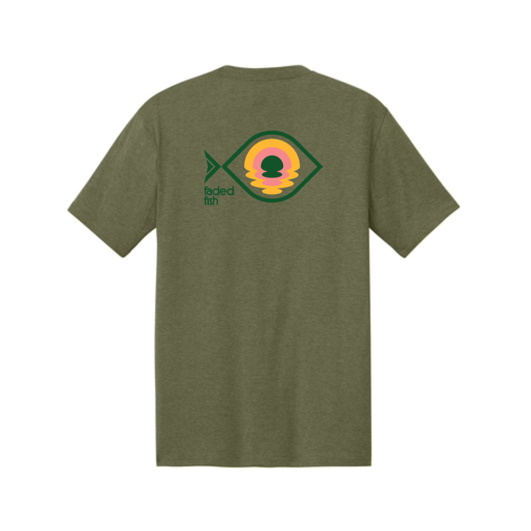 Faded Fish Horizon Fish Tee