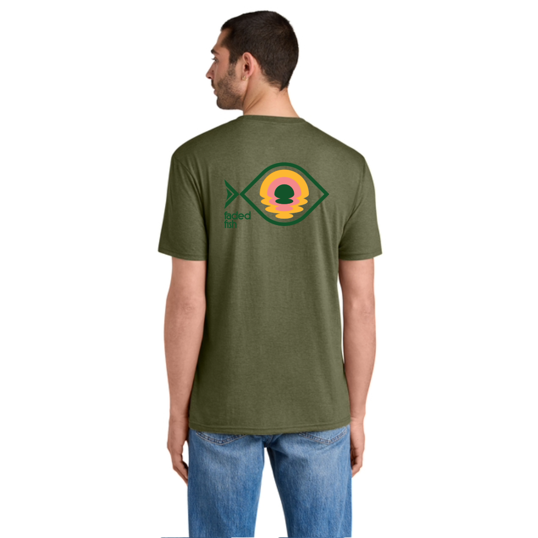 Faded Fish Horizon Fish Tee