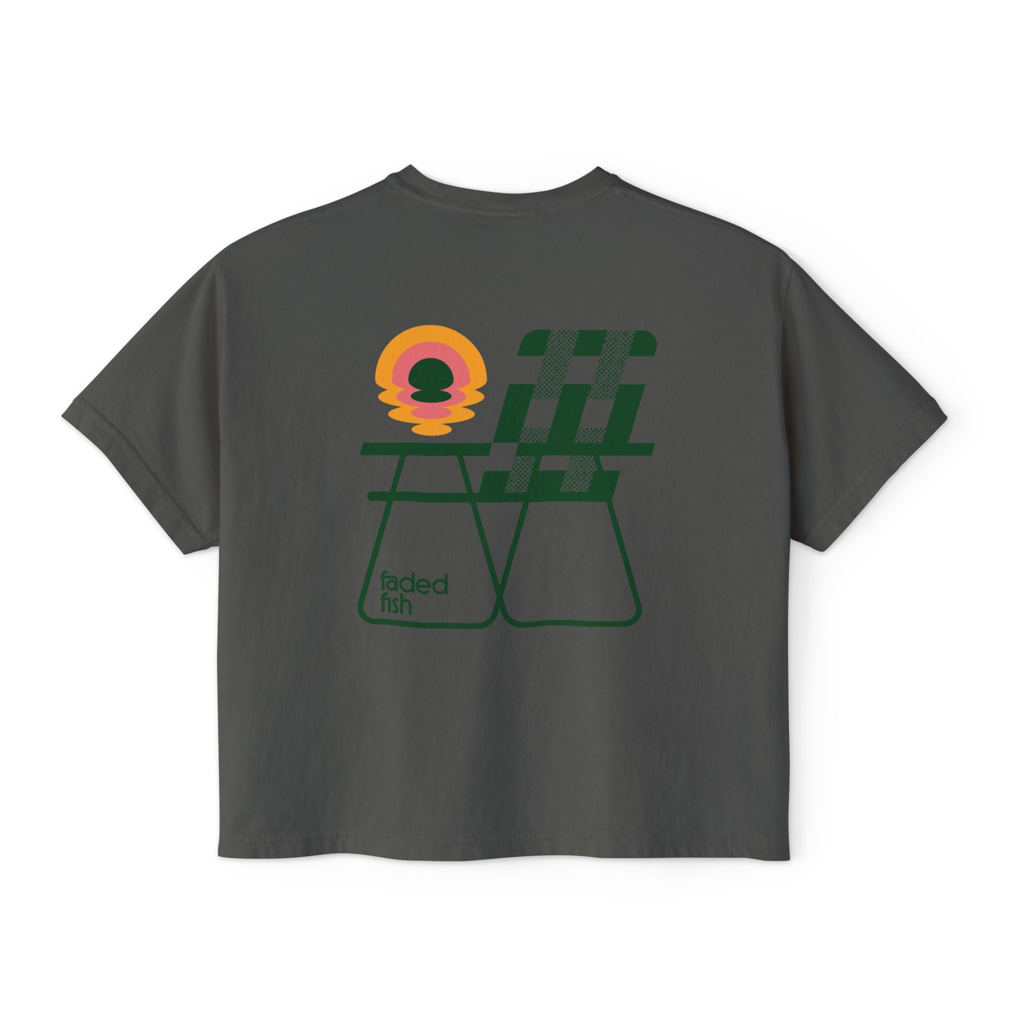 Faded Fish Coastal Recline Boxy Tee