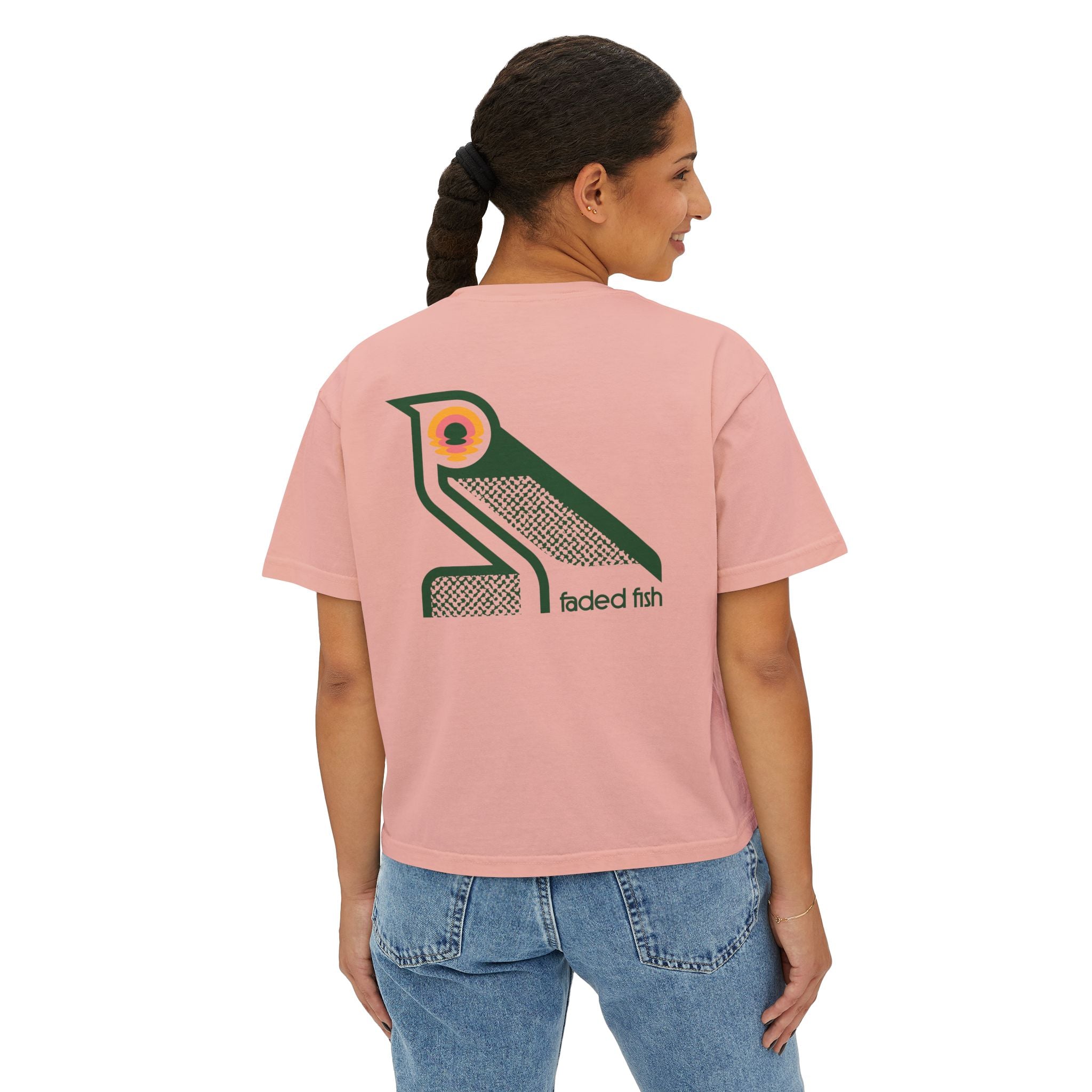 Faded Fish Driftbird Boxy Tee