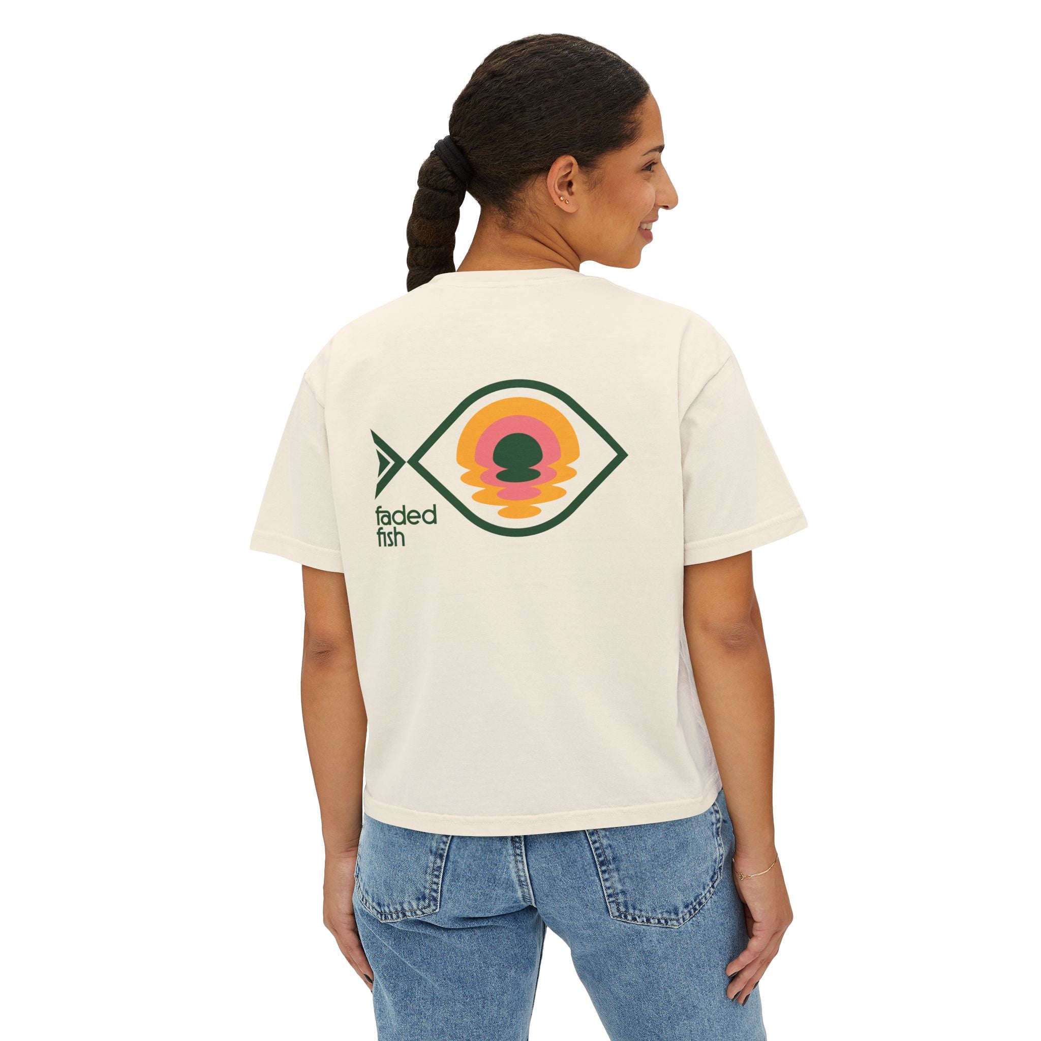 Faded Fish Horizon Fish Boxy Tee