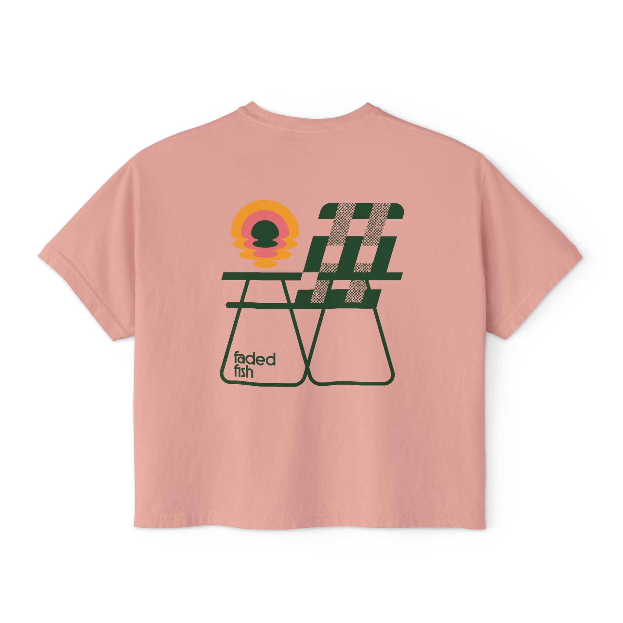 Faded Fish Coastal Recline Boxy Tee