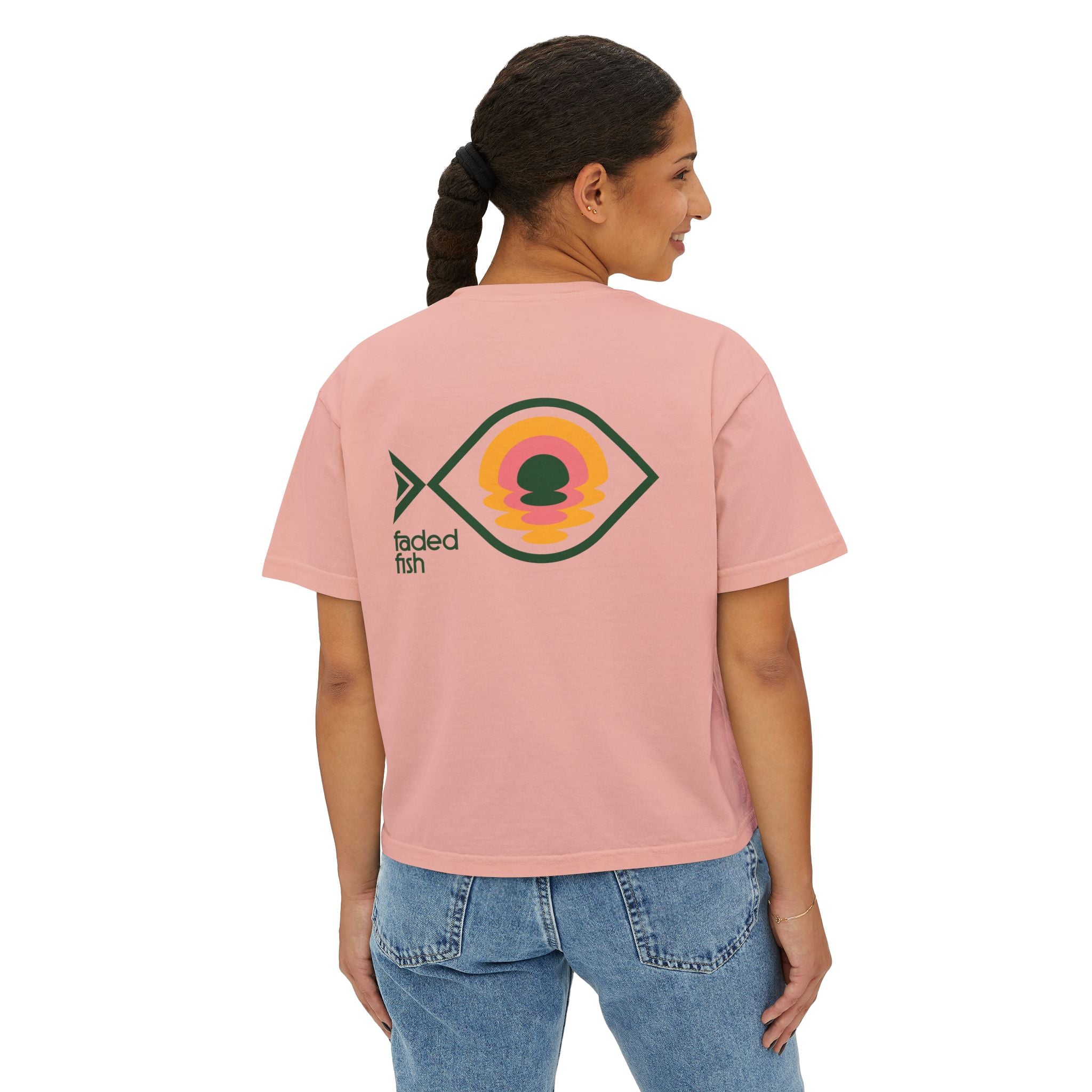 Faded Fish Horizon Fish Boxy Tee