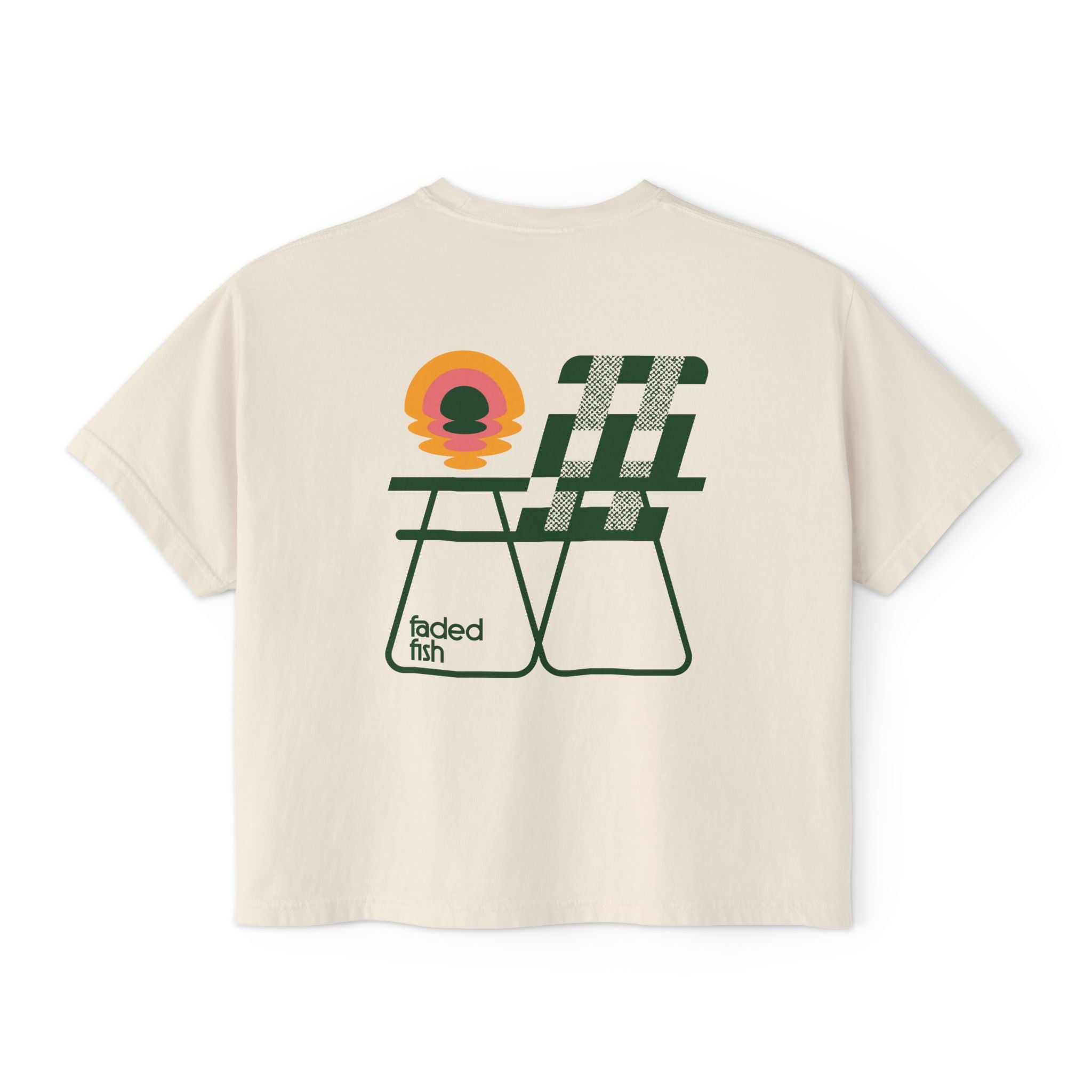 Faded Fish Coastal Recline Boxy Tee